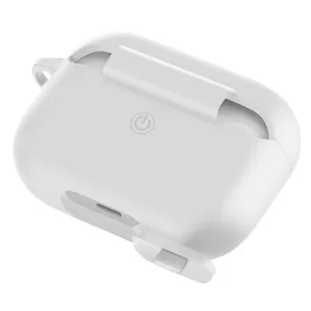 

Case hang silicone case with carabiner for AirPods Pro (White 1)
