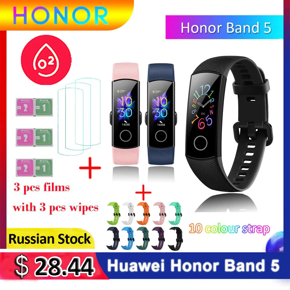 Global Version Huawei Honor Band 5 blood oxygen Smart Bracelet Better
Than Band 4 Heart Rate Smart Band Waterproof Smart Watch