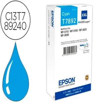 

Ink-jet epson t7892xxl wf-5110 / 5190 / 5620 / 5690 cyan high capacity 150979-C13T789240