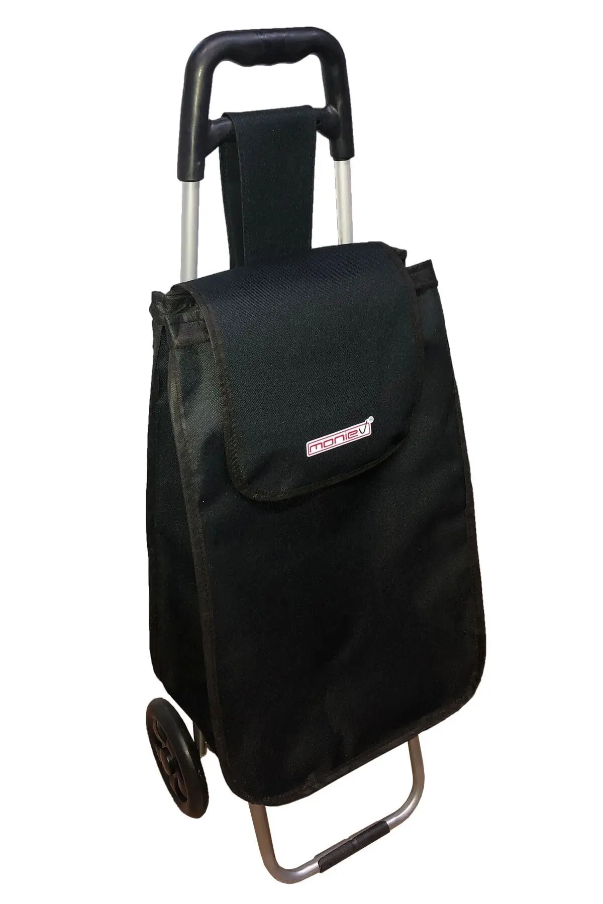 Black Bag Market Cart Folding Shopping Trolley