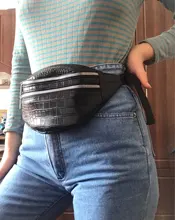 Riñonera de piel sintética de cocodrilo unisex, bolso de pecho con cinturón de alta calidad, 2019