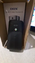 EKEN-Timbre de puerta de seguridad inalámbrico para puerta, monitor de seguridad inalámbrico modelo V5 para puerta con timbre y vídeo con conexión Wifi, grabadora de vídeo con visión nocturna, perfecta para el hogar