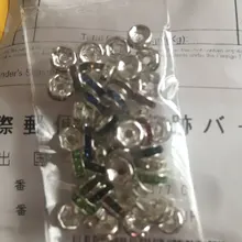 50 Uds 6mm cristal de diamantes de imitación de cristal cuentas espaciadoras sueltas para fabricación de joyería DIY collar de pulsera