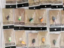 Jerry-Señuelos de Pesca tipo cuchara de latón, Micro Señuelos de Pesca de agua dulce, kit de SPINNER pequeño de peso ligero, Señuelos de Pesca de alta calidad, ganchos individuales