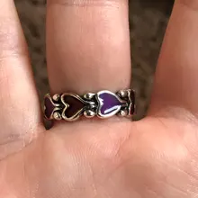 HUANZHI-anillos de corazón de Metal de amor para mujer y niña, joyería de fiesta de color barroco Vintage, personalidad, novedad de 2020