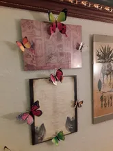 Wall-Stickers House-Decoration Living-Room 12PCS Pvc 3d for Butterfly High-Quality
