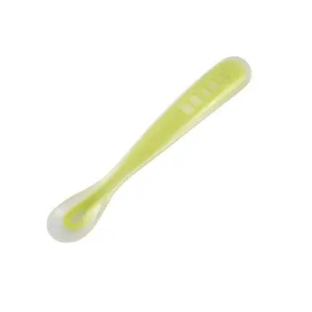 

BEABA soft Spoon 1st food silicone neon