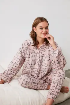 

Trendyol Eyelash Knitted Pajamas Set THMAW21PT0585