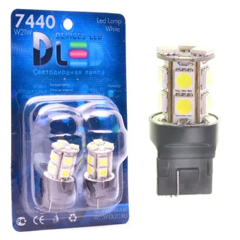

1pcs LED Car Lamp W21W - T20 - 7440 - W3x16d - 13 SMD 5050