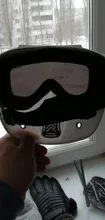 Máscara de esquí para hombre y mujer, gafas de seguridad con filtro para la boca a prueba de viento y de Motocross