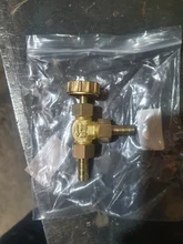 Manguera de identificación de 8mm/10mm válvula de aguja de ángulo recto de latón para Gas presión máxima 1 Mpa