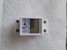 Carril Din LCD retroiluminación Digital medidor de energía monofásico consumo de energía medidor vatímetro electrónicos AC 220V 80A