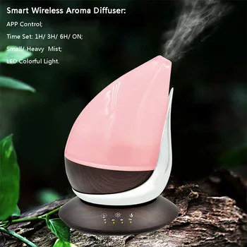 

350 ml Smart Wireless Aroma Diffuser Ultrasonic Aromatherapy Air Humidifier with Colorful LED Light for Car Room Home Office