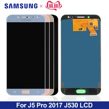 Можно регулировать 5," для SAMSUNG GALAXY J530 J530F J530FM SM-J530F J5 Pro ЖК-дисплей кодирующий преобразователь сенсорного экрана в сборе