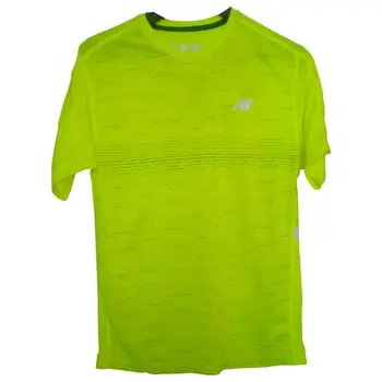 

Men’s Short Sleeve T-Shirt New Balance MT81274 THN Yellow Fluorescent