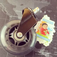 Furniture Hardware Wheels Replacement Rubber Caster Swivel Safe-Rollers Office-Chair