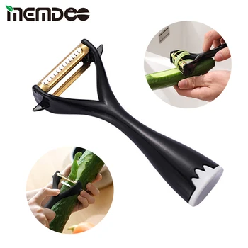 

MEMDOO Vegetable Peeler Fruit Slicer Stainless Steel Peeler Multi-Functional Peeler Remove Buds Potato Carrot Cucumber Peeler