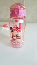 450ml de dibujos animados de Disney Mickey mouse, niños de plástico de taza paja los estudiantes agua potable chico botella a prueba de fugas nuevo