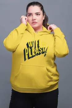 

Angemiel Wear WIFI Please Yellow Women 'S Hooded Sweatshirt