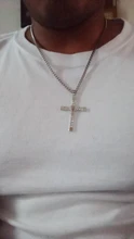 Zkceenier-collar con colgante de Cruz para Fast and The Furious, collar con colgante de cruz de Jesús, de cristal, Vin Diesel, regalo de joyería, 2019