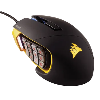 

Mouse Corsair Scimitar Pro RGB USB Optical 16k Dpi MOBA/MMO Black Yellow