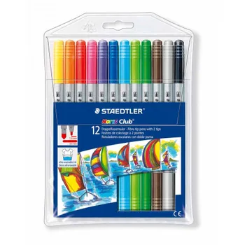 

(Box 1 pc) MARKER 2 TIPS NORIS CLUB 12 COLORS