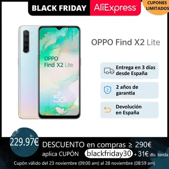 

OPPO Find X2 Lite 8GB/128GB, Smartphone, 6.4 "screen, snapdragon 765G CPU, ColorOS 7 (Android 10), 4025mAh, 2 years warranty
