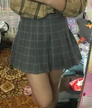 Skirt Knee-Length High-Waist Fall/winter Women's A-Line Above Folded New