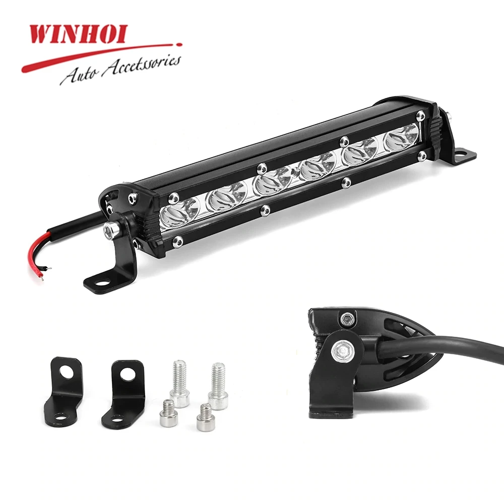 

12V 6" 18W Car Work Light Bar Combo LED DRL Daytime Running Light Spotlight Offroad Light Fog Lamp 4X4 4WD for ATV UTV Boat