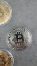 Moneda de Bitcoin coleccionable, recuerdo bañado en Oro creativo, gran regalo, colección de arte de monedas, Moneda conmemorativa de oro física, 1 Uds.