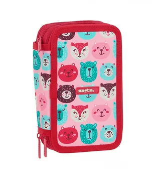 

TRIPLE PLUMIER 36 pcs SAFTA strawberry animals