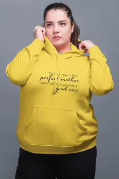 

Angemiel Wear Perfect Mother Good One Yellow Women 'S Hooded Sweatshirt