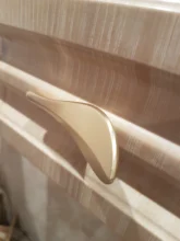 Cabinet-Knob Furniture-Handles Door-Pulls Leaf-Shaped Brass Gold Nordic-Style 32mm YUTOKO