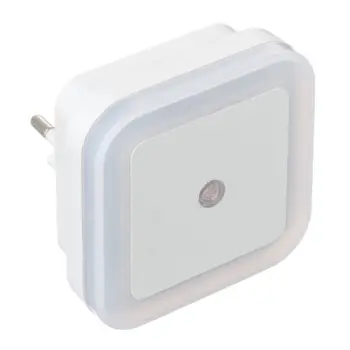 

Ночник светодиодный CADENA Квадрат с датчиком освещенности, белый, Ledsquare