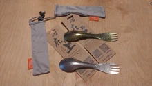Titanium Spoon Tableware Fork Ultralight Tito Outdoor Camping Picnic Pure