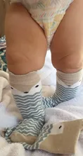 Toddler Socks Anti-Slip Knee Baby Fox Newborn Infant Girl Kids Cotton Cute Cartoon Cat