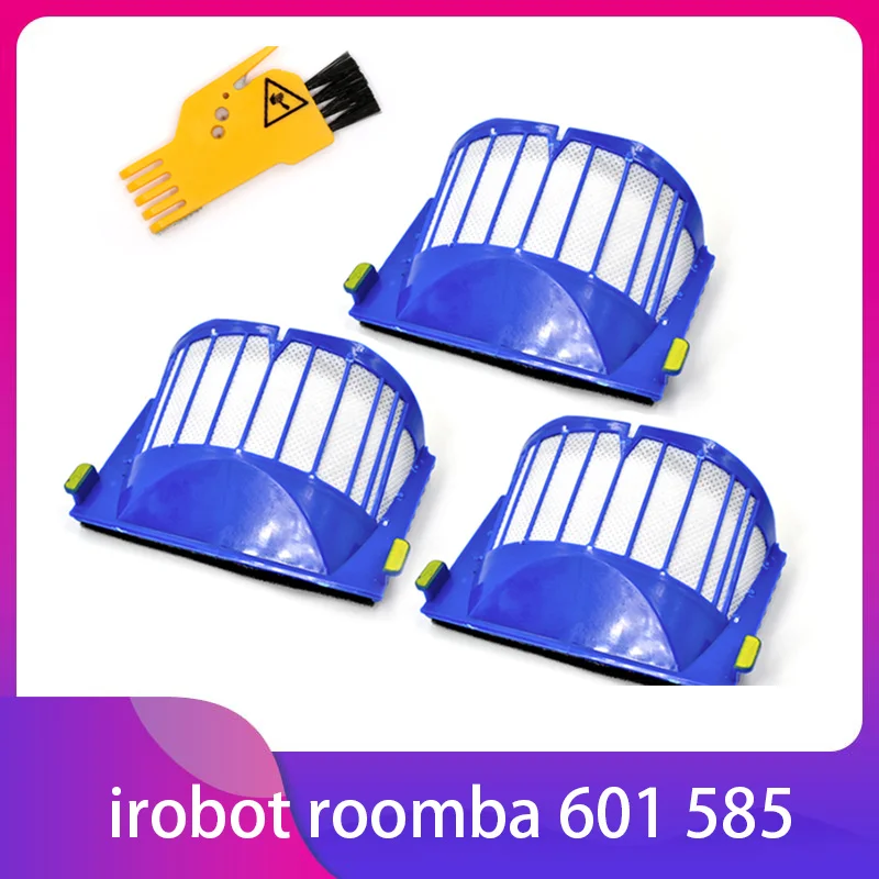 Сменный Hepa-фильтр для робота-пылесоса iRobot Roomba 600 Series 610 615 620 625 630 650 660 набор сменных деталей для пылесоса irobot roomba 16 шт основная щетка hepa фильтр серия 600 690 680 660 651 650 и 500 серии