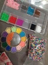 6000pcs spray beads puzzle Crystal color DIY beads water spray set ball games 3D puzzle