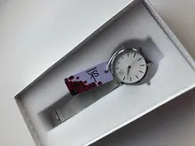 SK – relojes superfino para mujer, malla plateada, de acero inoxidable, informal, de pulsera, femenino