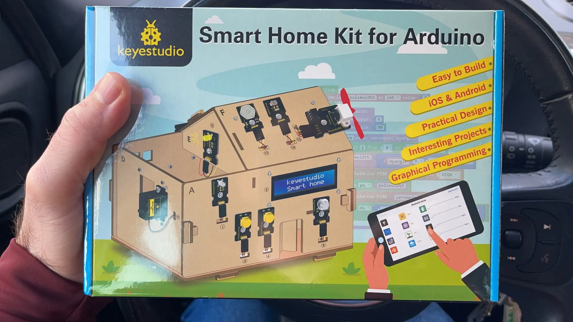 Отзыв о товаре Набор Keyestudio для умного дома, сделай сам с платой плюс, стартовый набор для Arduino, сделай сам, стержень, сделай сам, электронный комплект, соответствие CE (без батареи) от пользователя Покупатель