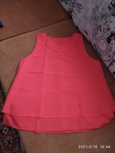 De gran tamaño blusa camisa mujer 2019 mujer de Color sólido doble capa de gasa Casual camisas sin mangas Top Ropa de talla grande