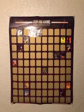 Decoration Bucket-List Off-Poster Premium Scratch Artistic Home-Top 100-Anime for Enthusiasts