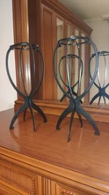 Soporte plegable portátil para pelucas, soporte para peluca, accesorios para el cabello, color negro, estable, # y30