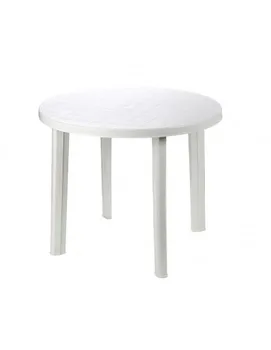 

Table round White color 90x90x72cm (single use domestic)