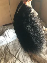 Pelucas frontales de encaje 13x4 de 30 pulgadas para mujer, rizado, Color Natural brasileño, Remy, con cierre de encaje sin pegamento