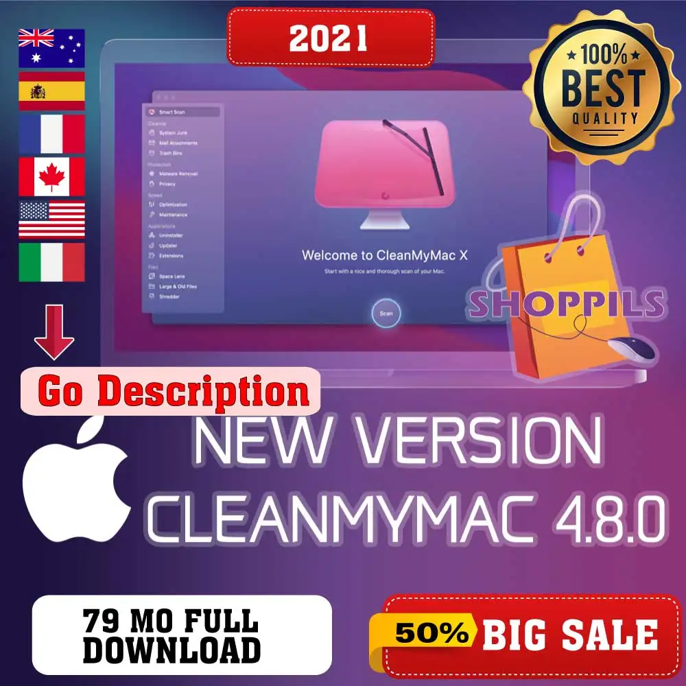Entrega rápida, Limpia mi Mac completa limpiar la velocidad de eliminación de Malware