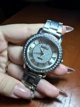 2021 nuevo y popular marca Oro arenoso de diamantes de imitación reloj de cuarzo Casual mujeres completa de acero Relojes de lujo reloj femenino