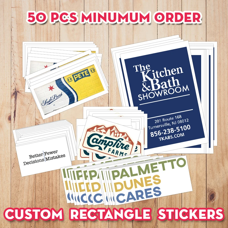 rectangle custom stickers