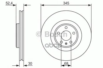 

Disc brake Audi A6/A7/Q5 08-front vent. Bosch art 0 986 479 747