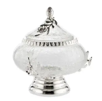 

Decorative Presentation Bowl With Lid Living Room Office Dowry House Decoration 2 Pieces Modern living room creative shape snack